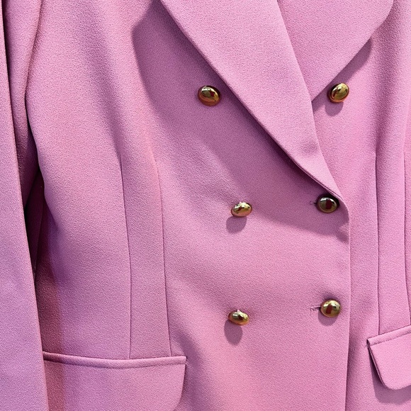 EUC Vintage Jennifer James Pink 2 Piece Suit with Skirt size 12 - Picture 2 of 11